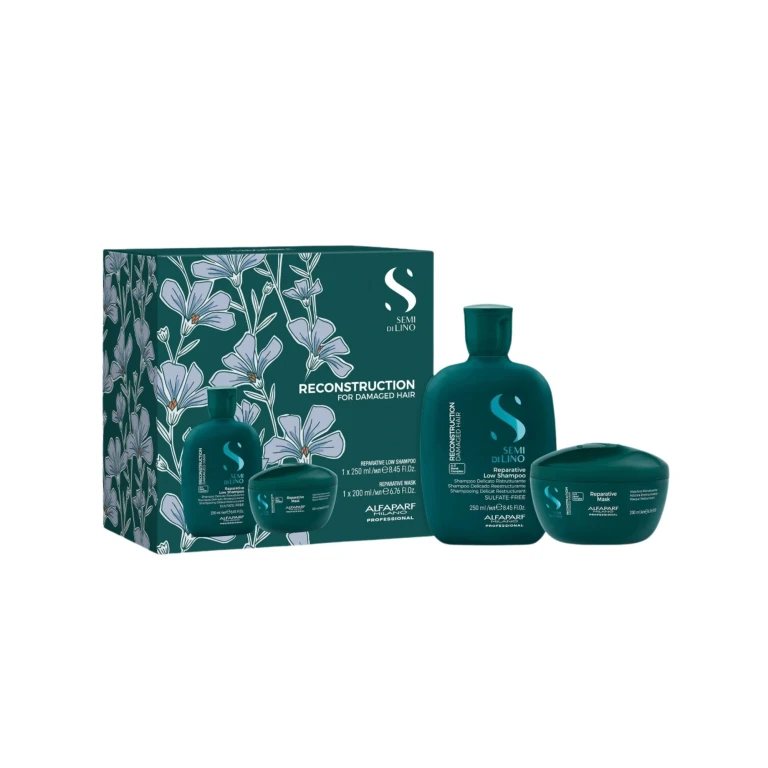 Milano Semi di Lino Restorative Kit Set for Damaged Hair 2 Pieces