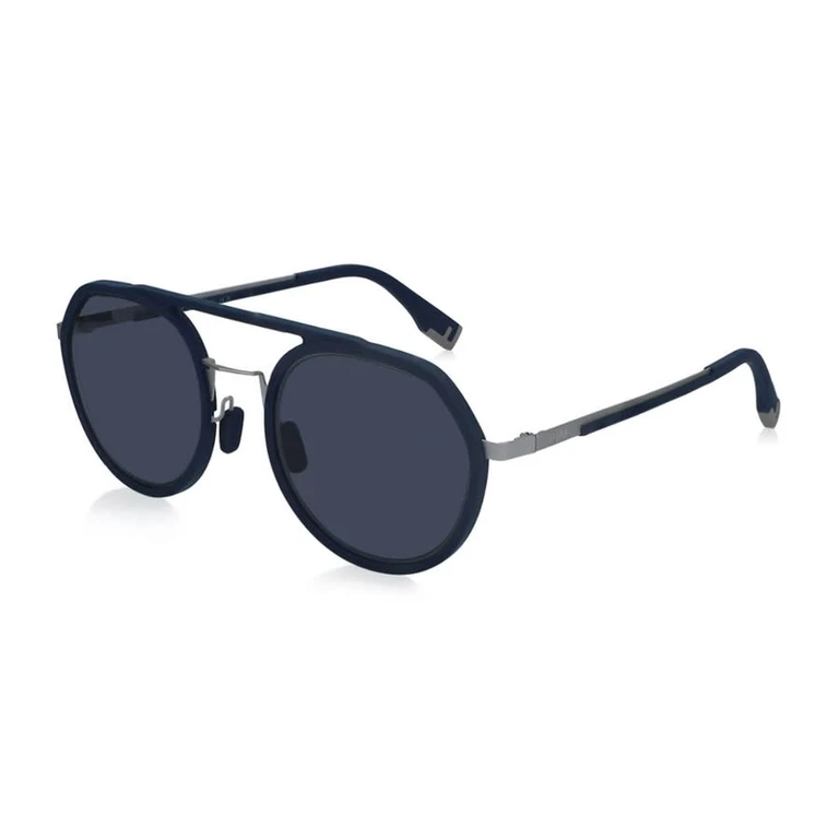 Mens Black Round Sunglasses FE40040U 90V