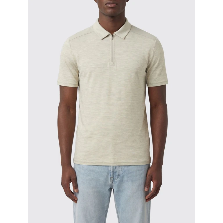 Wool Blend Polo Shirt (X000007208DARKCOCOON)