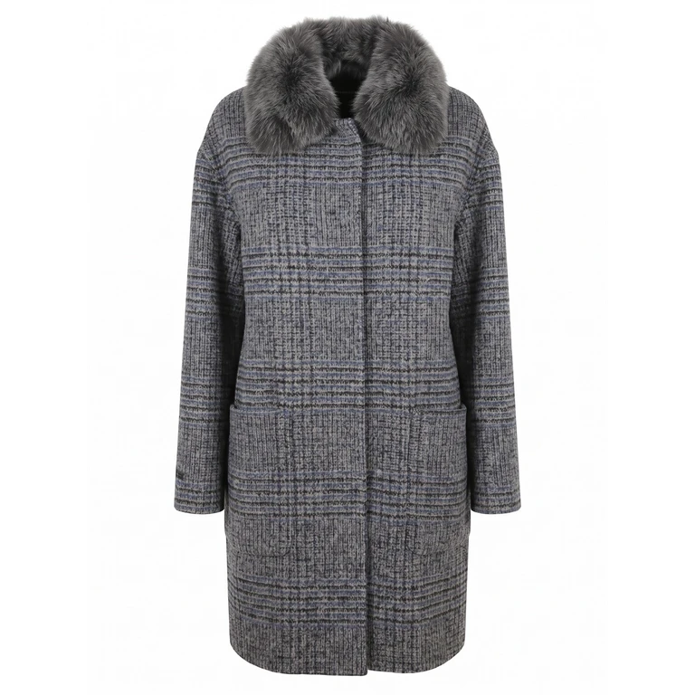 Manzoni 24 Coat With Shearling Details