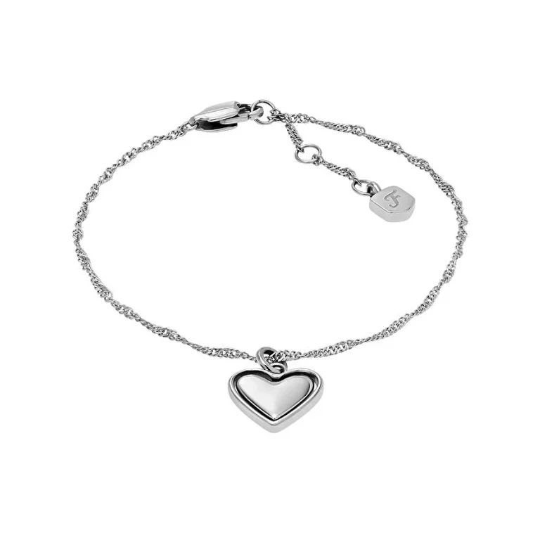 Delicate Steel Heart Bracelet Jf04837040