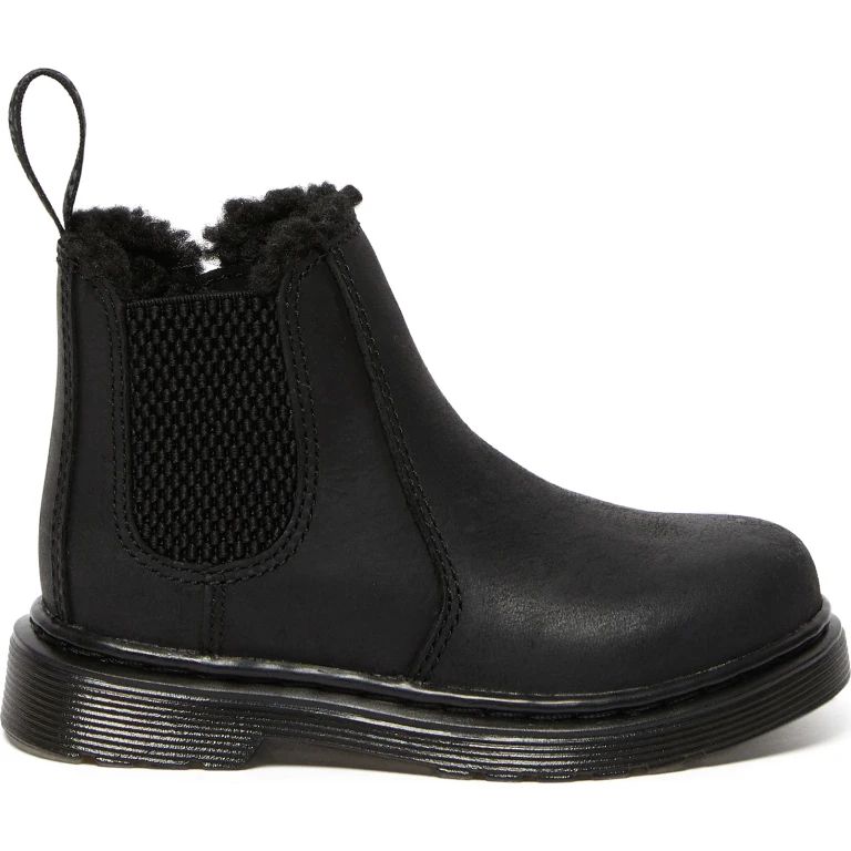 2976 Faux Fur Lined Chelsea Boots - Toddler