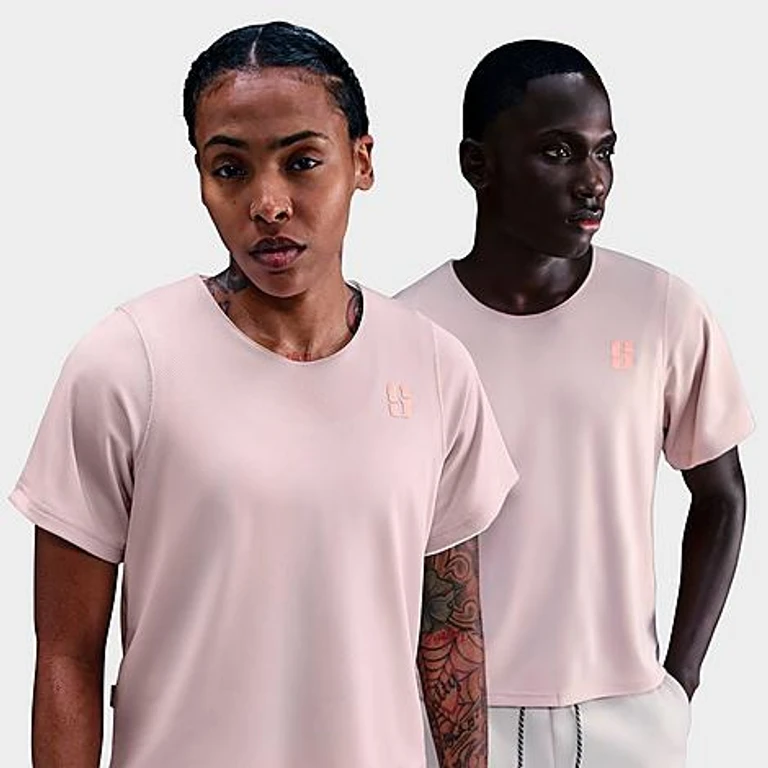 Sabrina Dri-FIT Reversible Basketball Top in Silt Red/Sail/Rose Gold