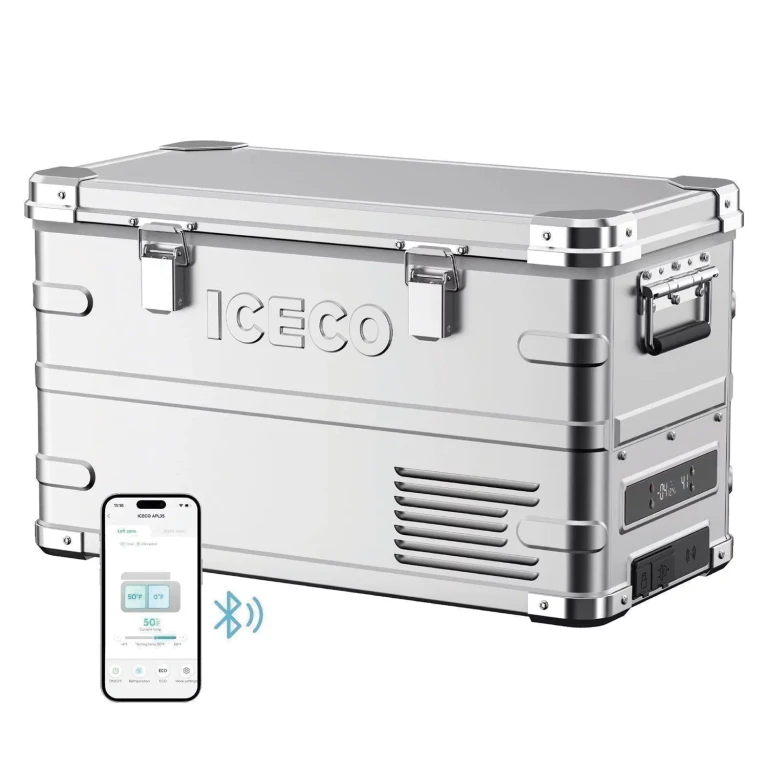 APL35 Pro Dual Zone 37QT Portable Cooler Silver:- Silver