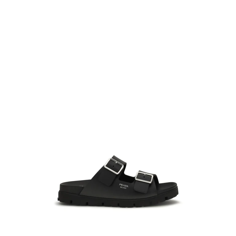 Leather Sandals Black