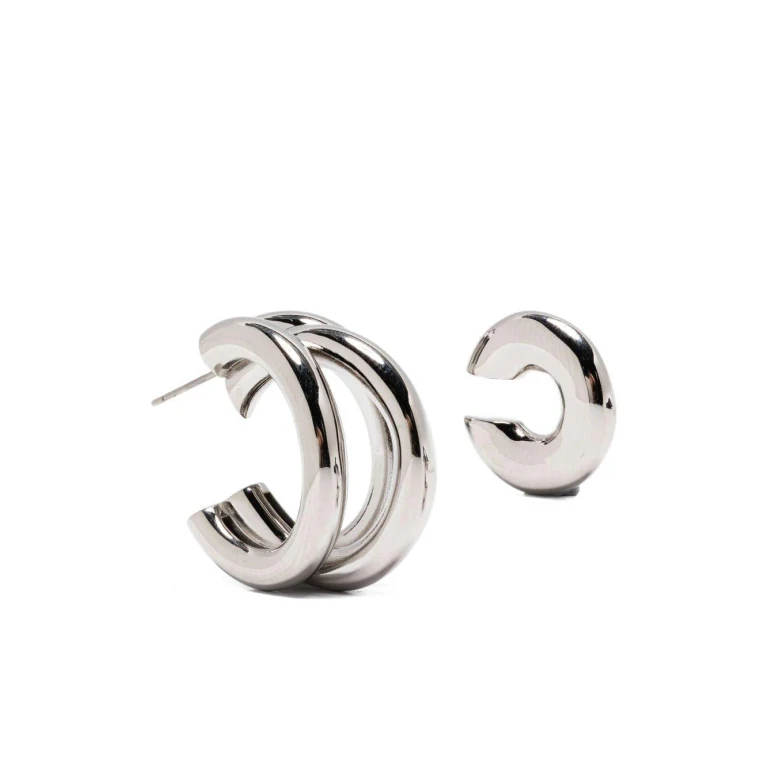 Earrings With Half-Circle Silhouette