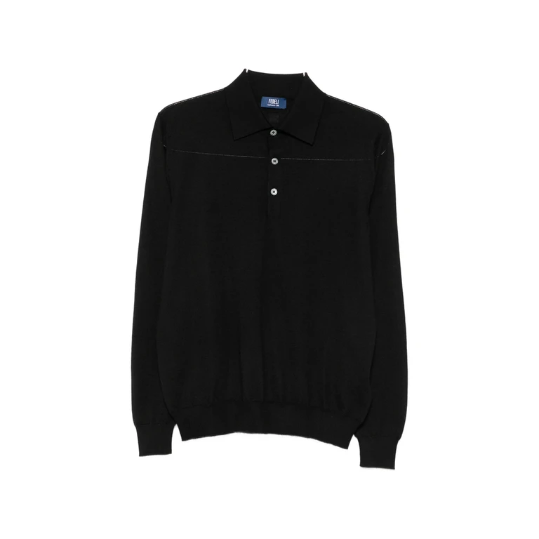Long-sleeve Polo Sweater