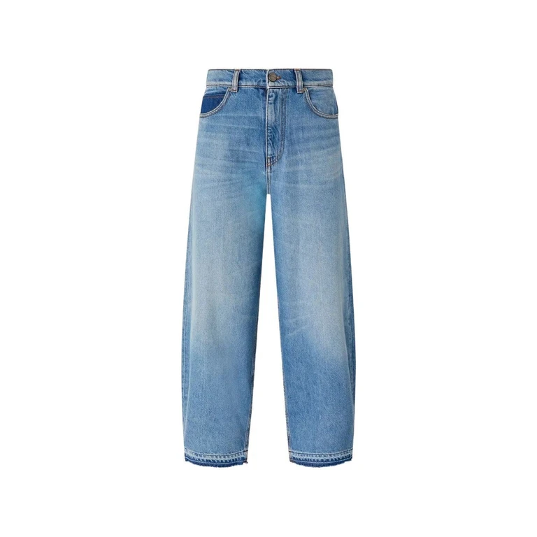 Jeans estelle Egg Blue With Dirty Wash In Cotton And Lyocell für Damen