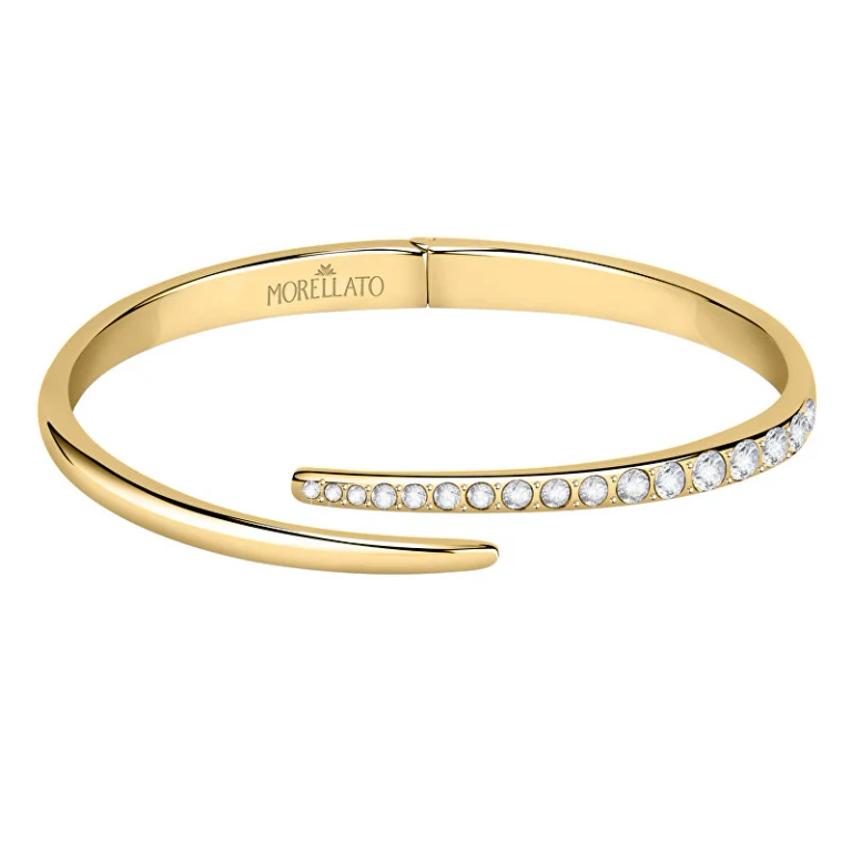 Elegante Solid Bracelet With Crystals Poetica Sauz34