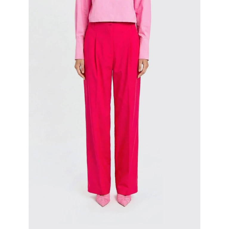 Stretch Cotton Straight Trousers (261AP213113160)