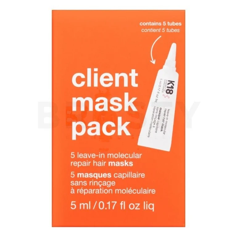 Pack of masks for customers 5 x 5 ml