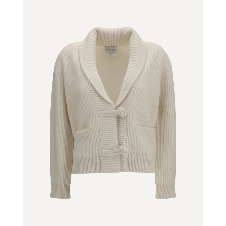 FORTE_FORTE Wool and cashmere english rib Cardigan Female 0