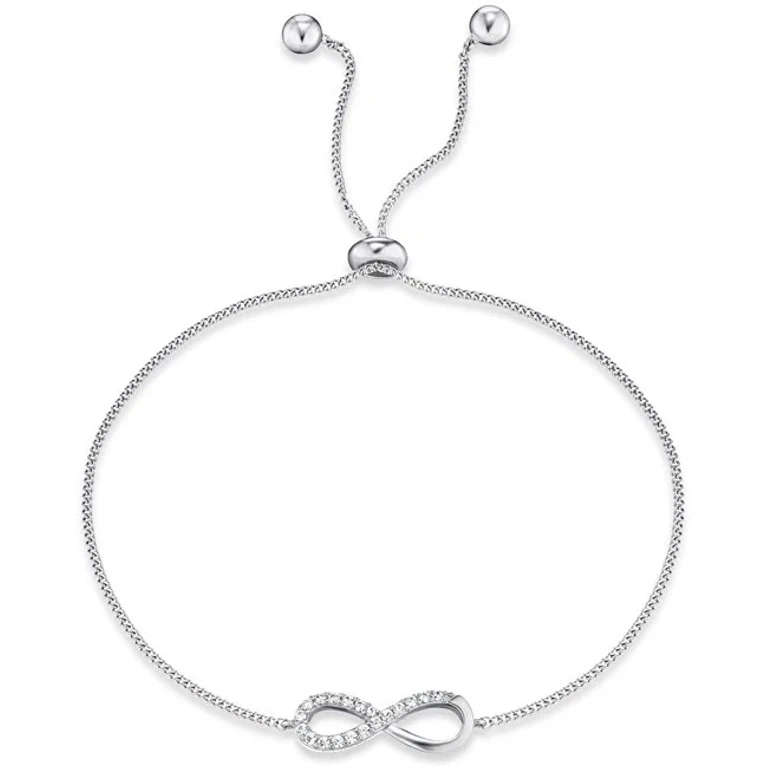 Infinity Silver Bracelet with Zirconia ERB-LILINFINI-Z