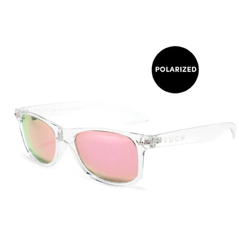 Women's Polarized Sunglasses Sollary Transparent Pink