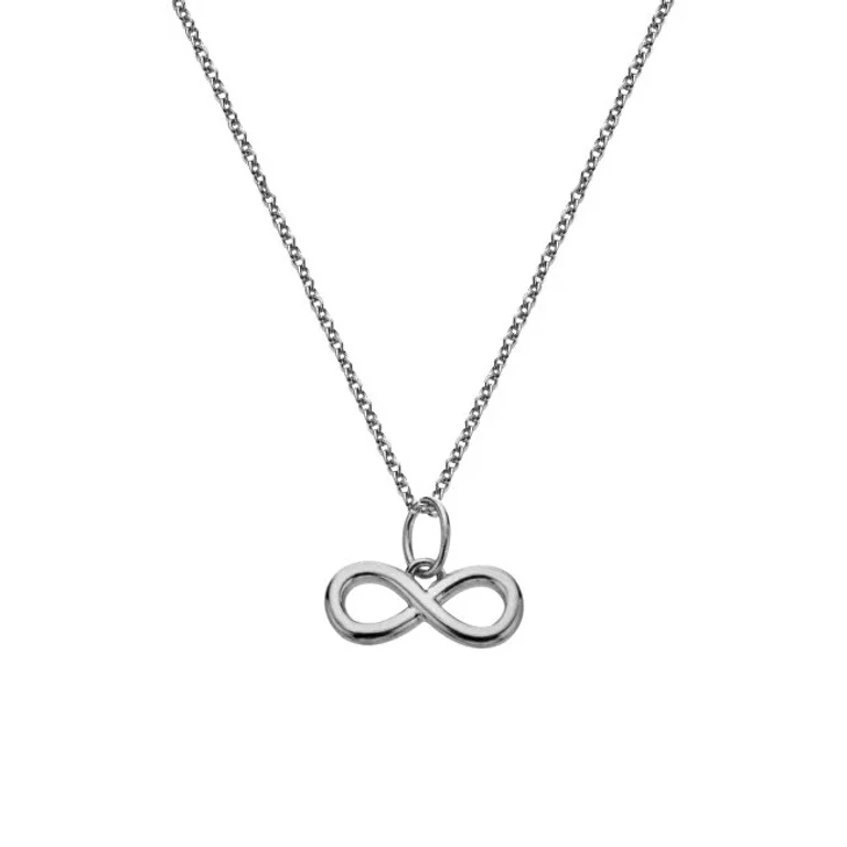 Silver Infinity Necklace Silver Whisper Swp007 (Chain, Pendant)