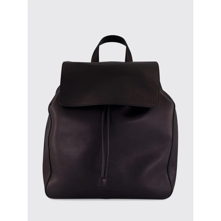 Hammered Calfskin Leather Backpack with Flap and Drawstring Closure (H0715LCL600SNAA)