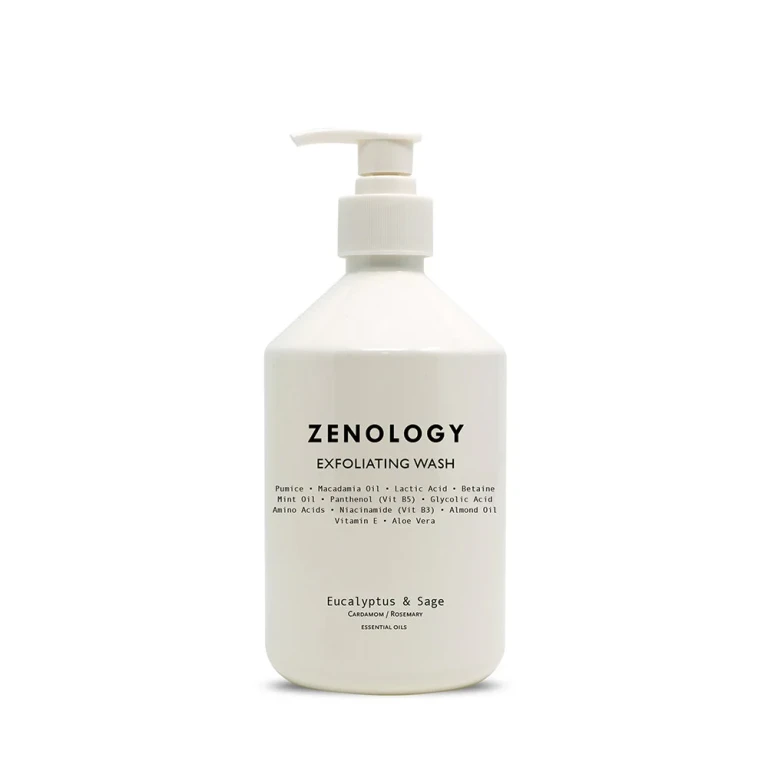 Exfoliating cleanser Zenology with eucalyptus and sage
