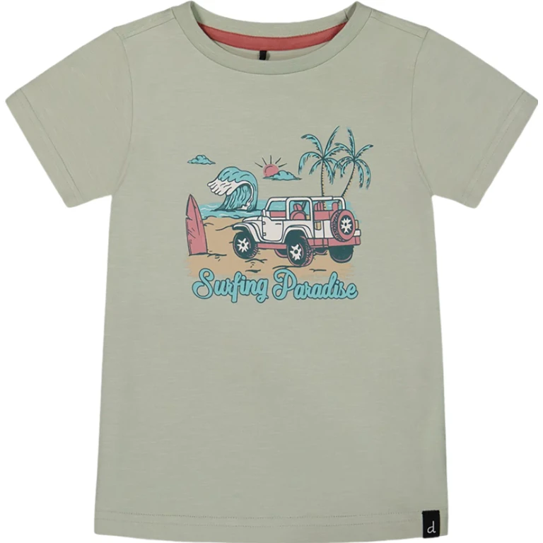 Short Sleeve Organic Cotton Graphic T-Shirt - Little Boy
