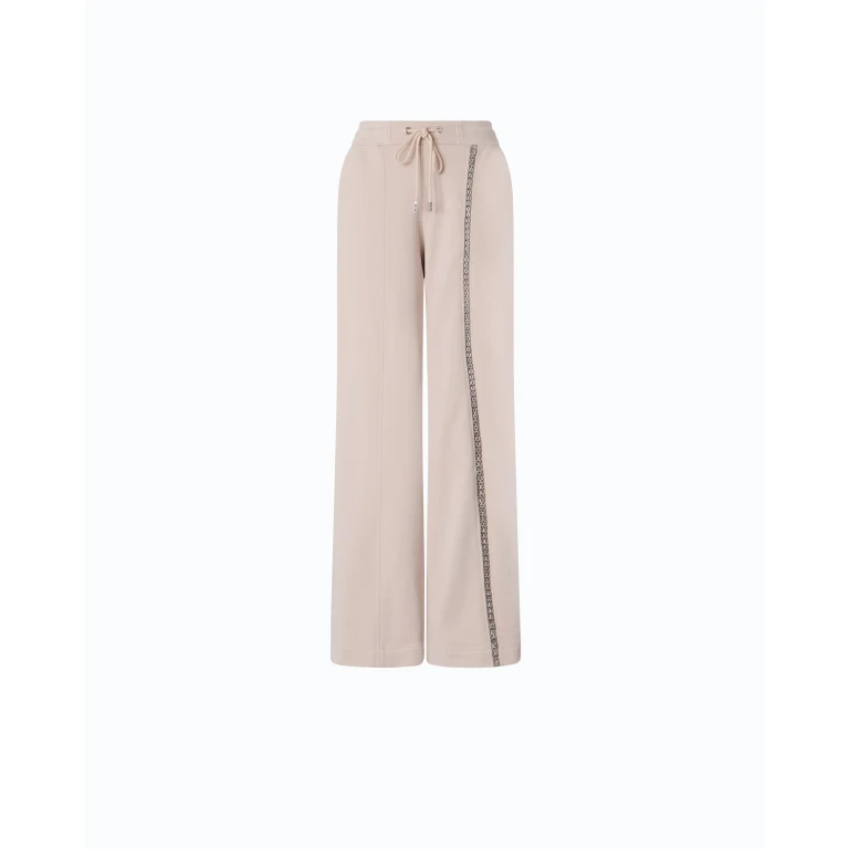 Pantalon wide leg avec cordon de serrage et chaîne - XS