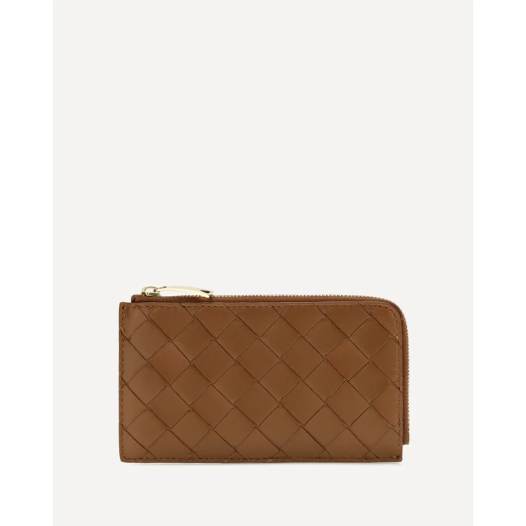 Intrecciato zip Card Holder Female UNI