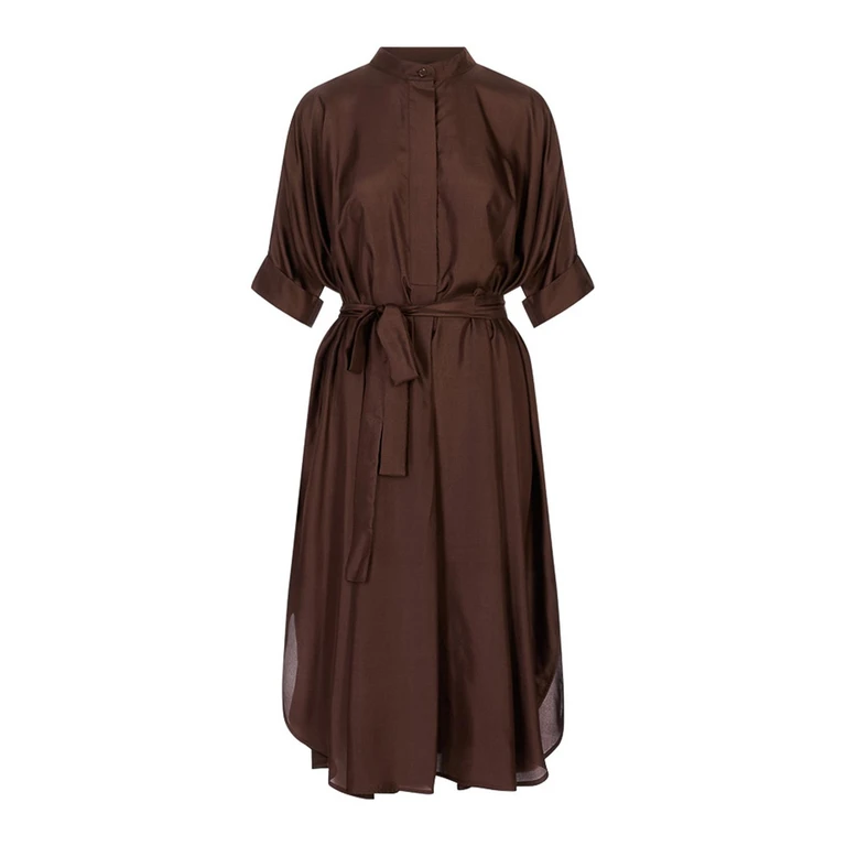 Robe Au Genou - Marron (M6ED00883)