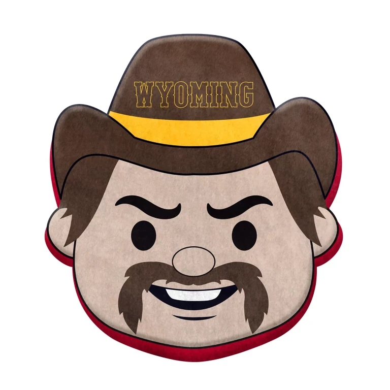 Wyoming Cowboys Puff Pillow