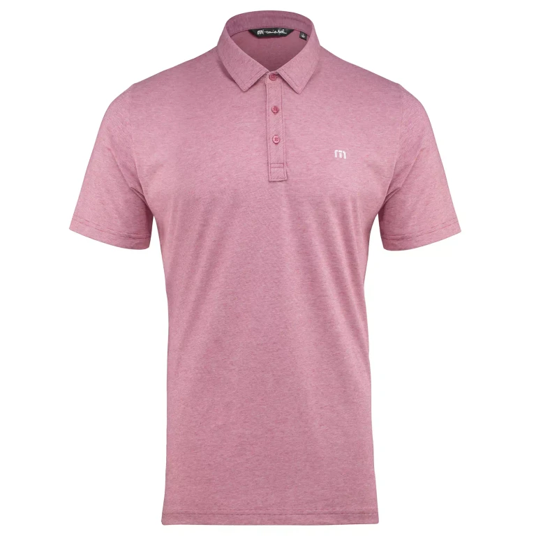 Men's Polo The Zinna Heather Cardinal S:- Heather Cardinal, S