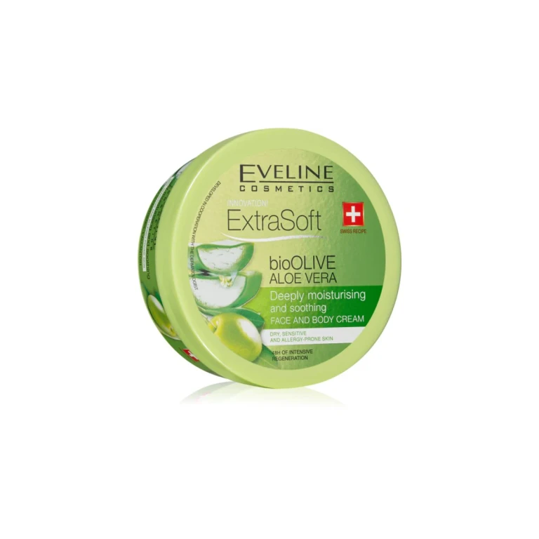 Extra Soft Moisturizing and Soothing Cream for Sensitive Skin Bio Olive & Aloe Vera 200 Ml