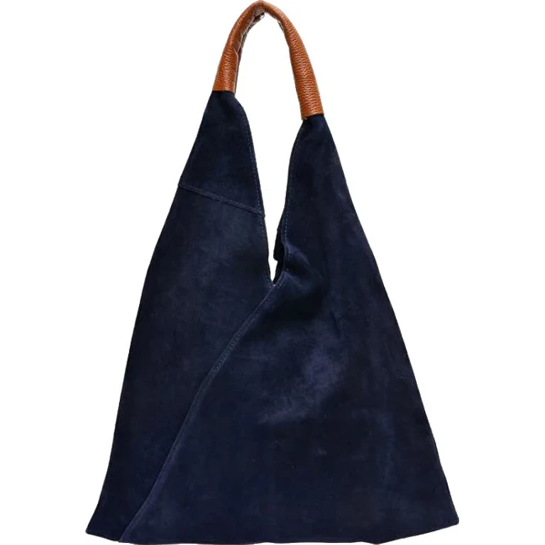 Blue Leather Handbag for Women