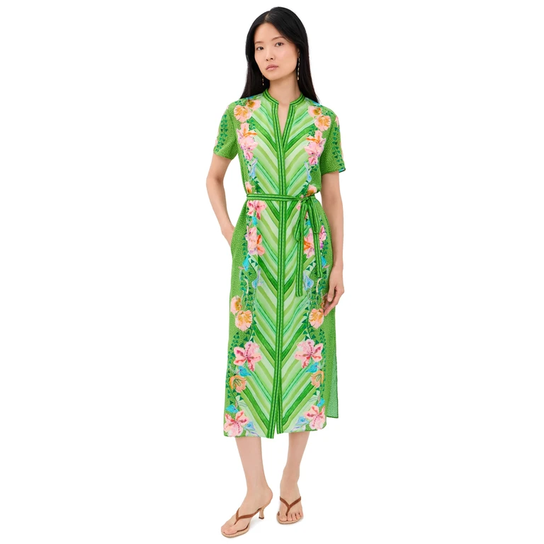 Vicki Dress Lilia Chevron Plmt 0