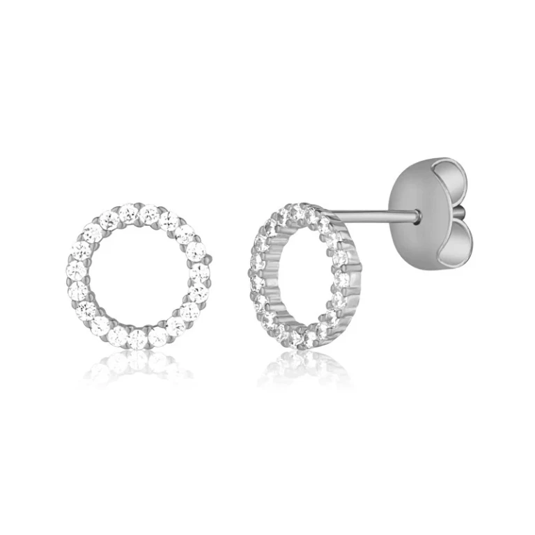 Elegant Silver Earrings With Zirconia Svle3254Xd5Bi00