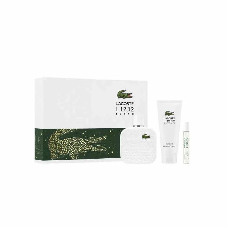 L.12.12 White Men Eau de Toilette Spray 100ml Set of 3 pieces