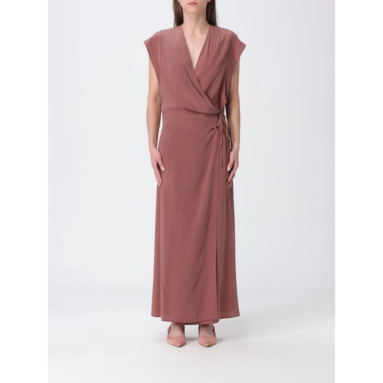 Silk Wrap Dress (116342BLUSH)