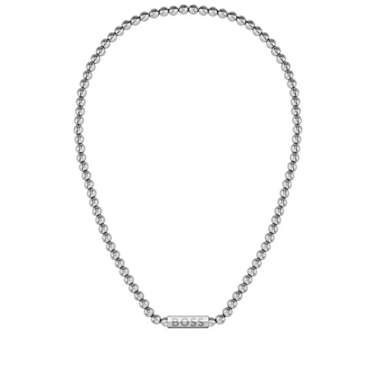 Steel Necklace With Sphere Pearls 1580656