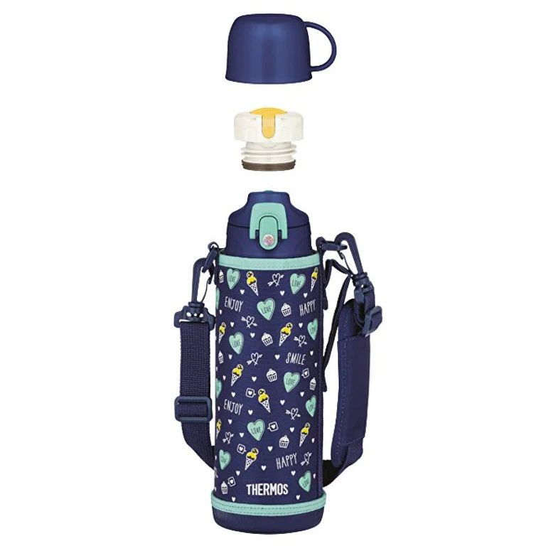 for children with two caps - dark blue 1000 ml