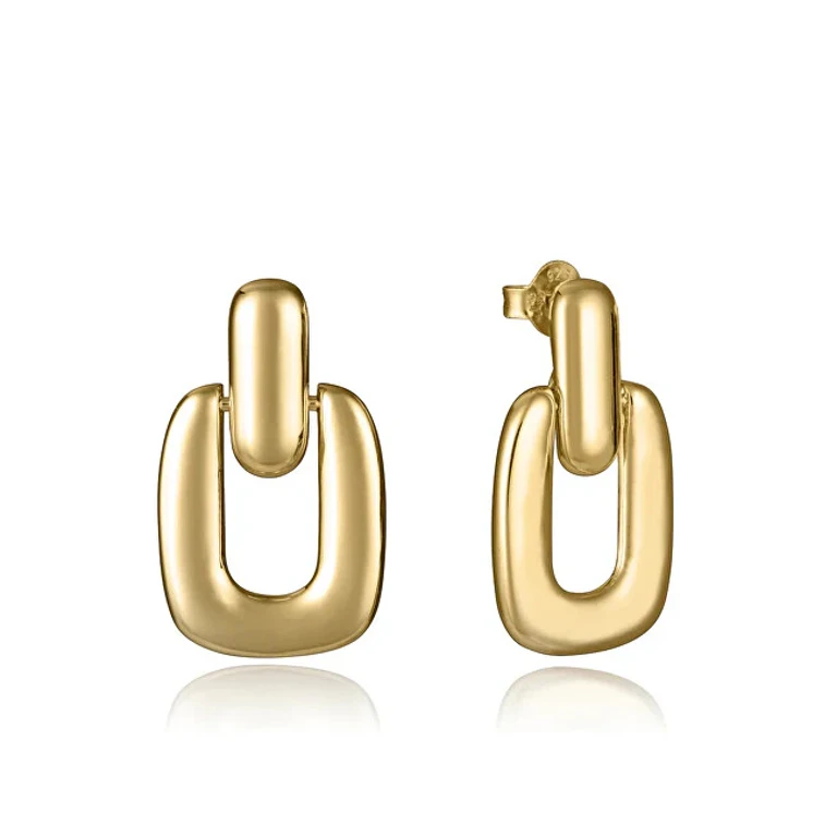 Minimalist Gold-Plated Earrings 2317E100-00