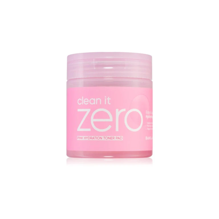 Clean It Zero Pink Hydration Toner Pad Toning Pads Moisturizing Effect 70 Pcs