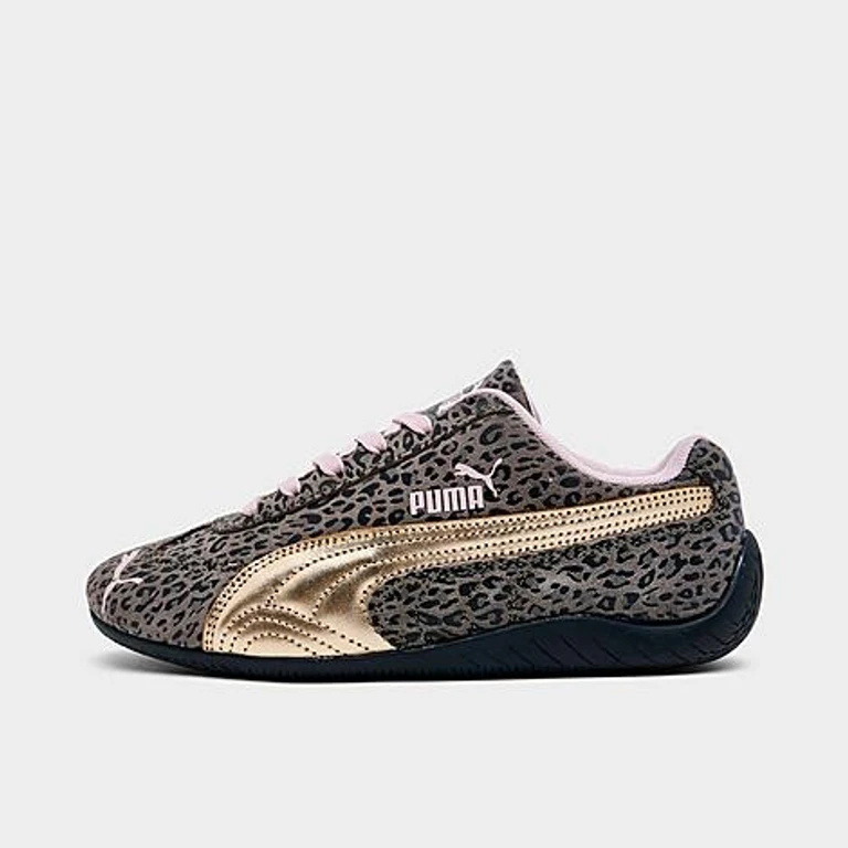 Women's Puma Speedcat Wine Club Casual Shoes in cheetah Size: 4.0