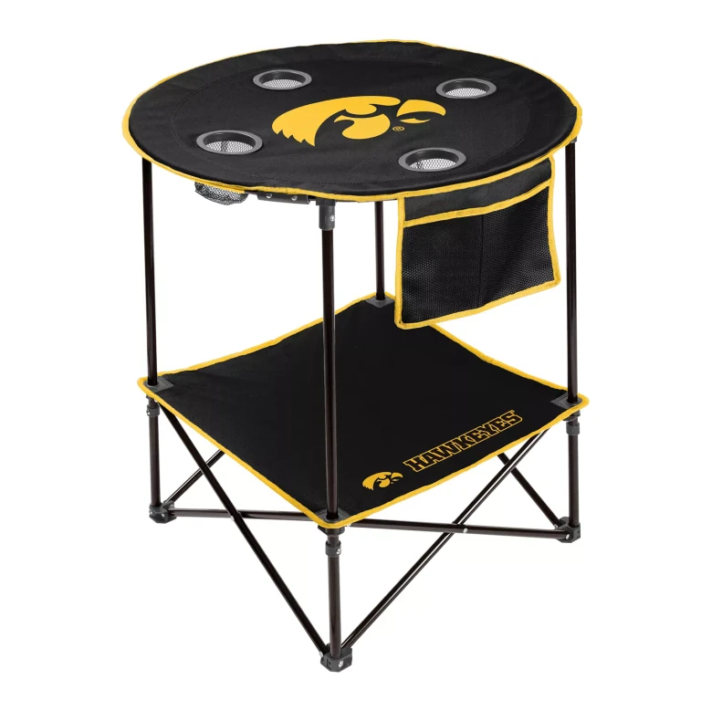Iowa Hawkeyes 27.6in Round Tailgate Table