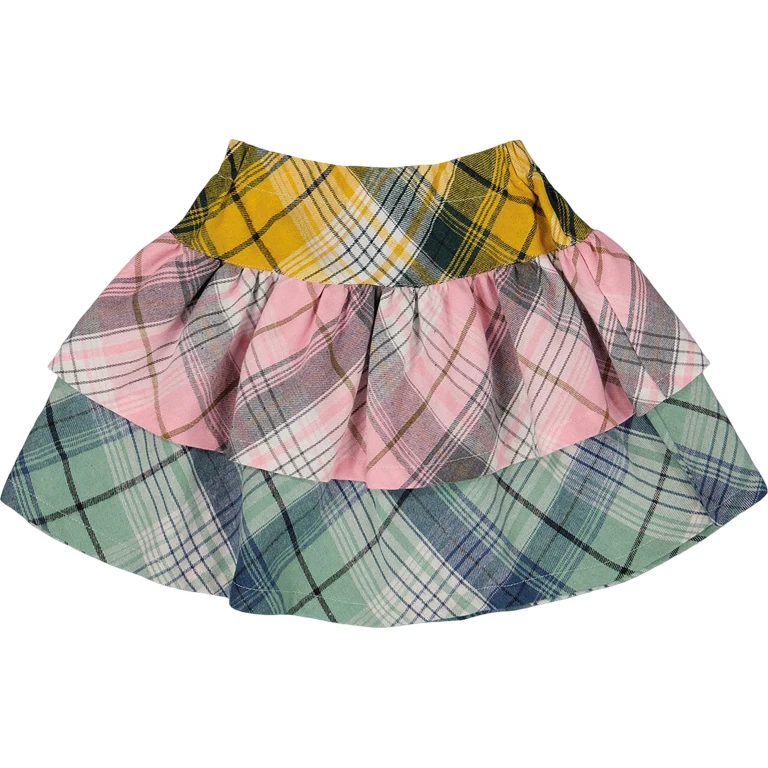 Two-Tiered Flannel Skirt - Little Girl