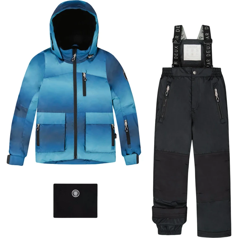 Black Printed Play Two-Piece Snowsuit - Little Boy