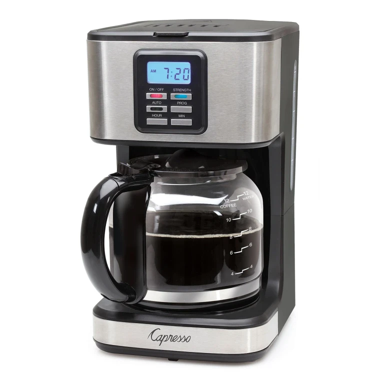 12-Cup Coffee Maker with Glass Carafe