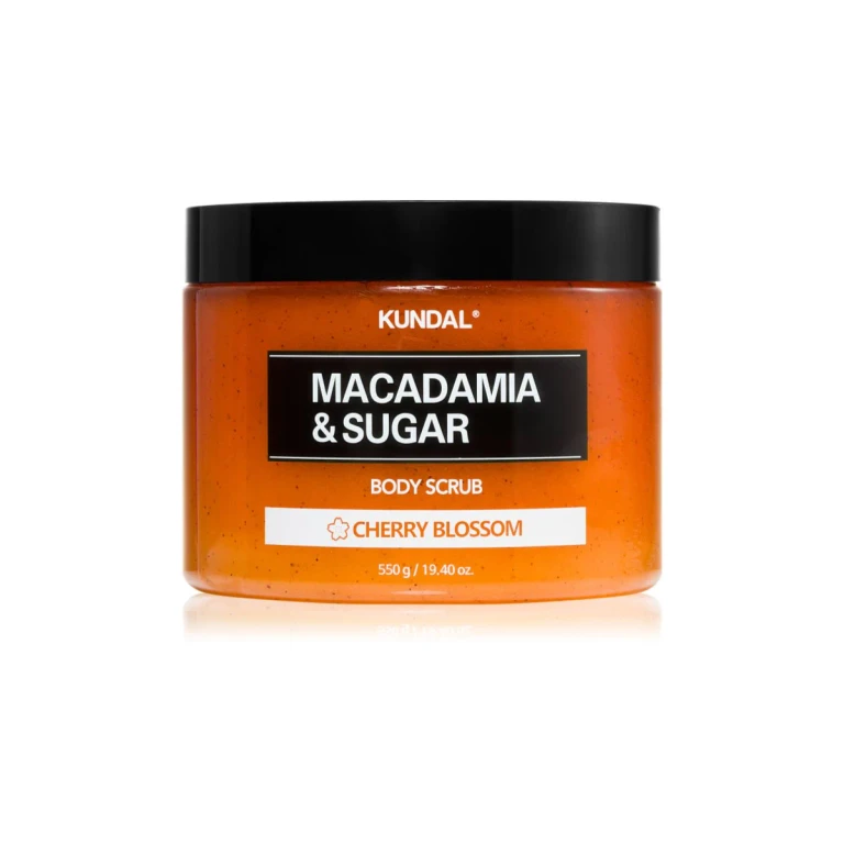 Macadamia & Sugar Cherry Blossom sugar scrub with shea butter 550g