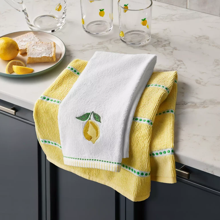 Fruit Capsules Kitchen Towel Set, 8-Pack: Lemon:- Lemon