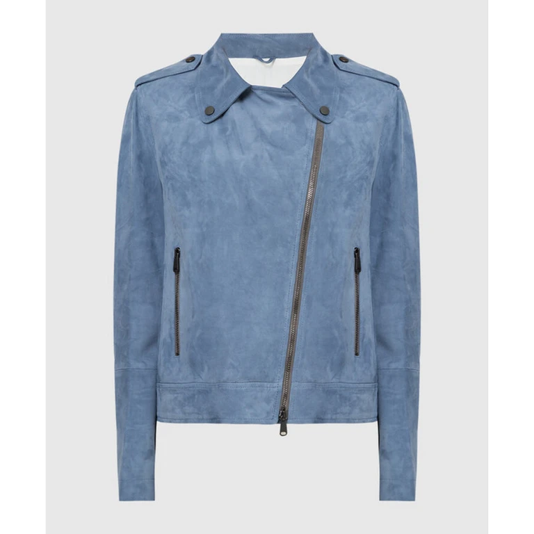Woblue Suede Biker Jacket
