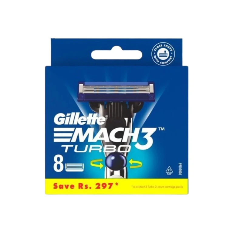 Cabezales de repuesto Gillette Mach 3 Turbo (8 cabezales)