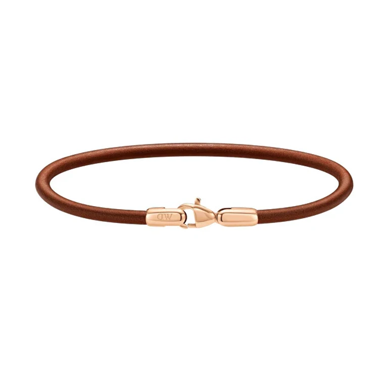 St Mawes Perfect Pair Brown Leather Bracelet DW9980051 - Length: 18.5cm
