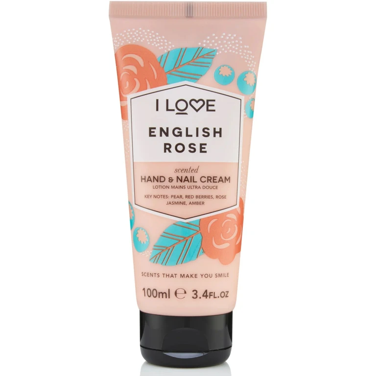 , Signature Collection, English Rose, Moisturizing, Hand & Nail Cream, English Rose, 100ml