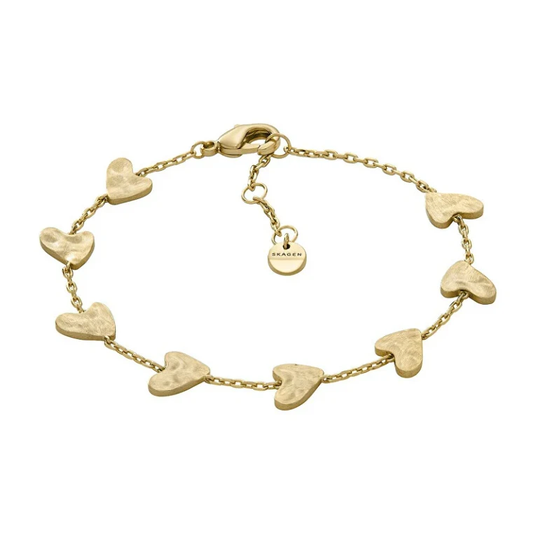 Anja Hearts Gold-Plated Heart Bracelet Skj5010710