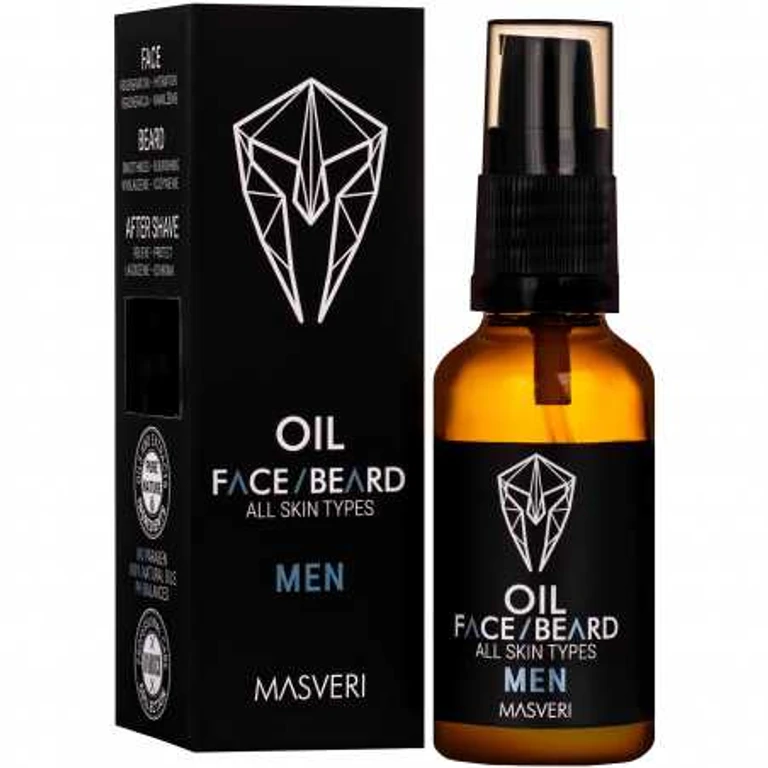 Face Beard Oil All Skin Types - face and beard oil, for all skin types, 30 ml